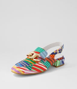 VABOR DJ STRIPE MULTI PATENT LEATHER