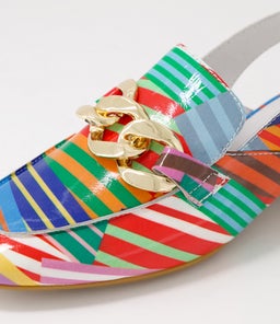 VABOR DJ STRIPE MULTI PATENT LEATHER