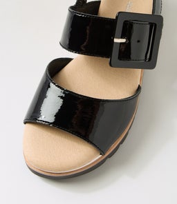 WACIE DJ BLACK BLACK SOLE PATENT LEATHER