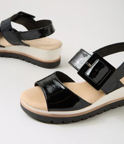 WACIE DJ BLACK BLACK SOLE PATENT LEATHER