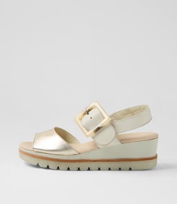 WACIE DJ PALE GOLD IVORY LEATHER