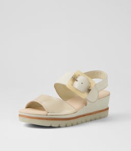 WACIE DJ PALE GOLD IVORY LEATHER