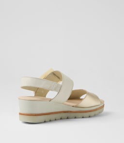 WACIE DJ PALE GOLD IVORY LEATHER
