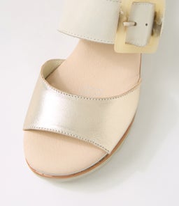 WACIE DJ PALE GOLD IVORY LEATHER