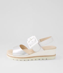 WACIE DJ SILVER WHITE LEATHER