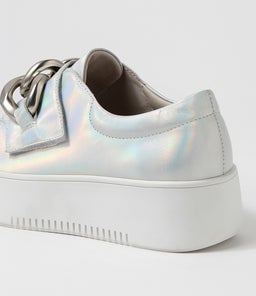 WABBLE DJ SILVER RAINBOW WHITE SOLE LEATHER