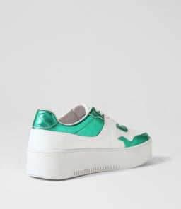 WABECA DJ EMERALD METALLIC WHITE LEATHER LEATHER