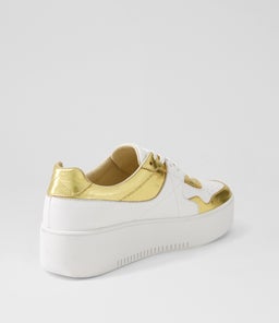 WABECA DJ OLD GOLD SHINE WHITE LEATHER LEATHER