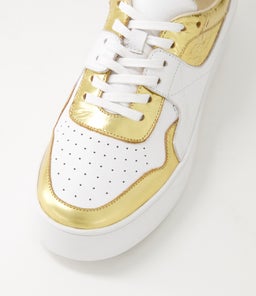 WABECA DJ OLD GOLD SHINE WHITE LEATHER LEATHER