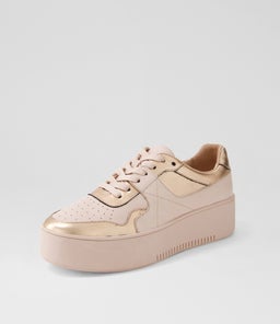 WABECA DJ ROSE GOLD SHINE DUSTY PINK LEATHER LEATHER