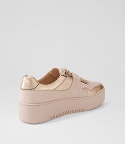 WABECA DJ ROSE GOLD SHINE DUSTY PINK LEATHER LEATHER