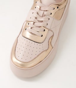 WABECA DJ ROSE GOLD SHINE DUSTY PINK LEATHER LEATHER