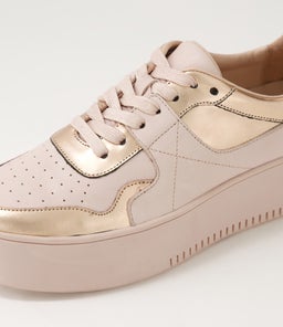WABECA DJ ROSE GOLD SHINE DUSTY PINK LEATHER LEATHER