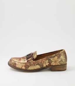 CORINA DJ VINTAGE METAL FLORAL LEATHER