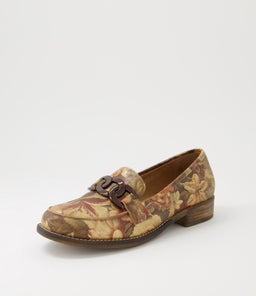 CORINA DJ VINTAGE METAL FLORAL LEATHER