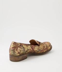 CORINA DJ VINTAGE METAL FLORAL LEATHER