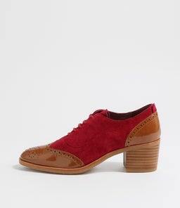 DARBEY DJ TAN BERRY PATENT SUEDE