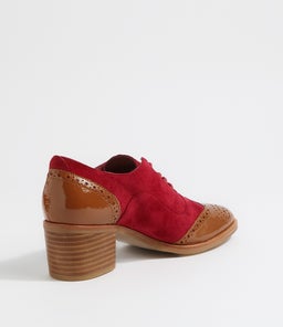 DARBEY DJ TAN BERRY PATENT SUEDE