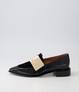 ERING DJ BLACK BLACK GOLD PATENT SUEDE