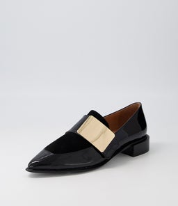 ERING DJ BLACK BLACK GOLD PATENT SUEDE