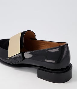 ERING DJ BLACK BLACK GOLD PATENT SUEDE