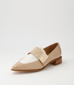 ERING DJ CAMEL IVORY GOLD PATENT LEATHER