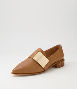 ERING DJ DK TAN GOLD LEATHER