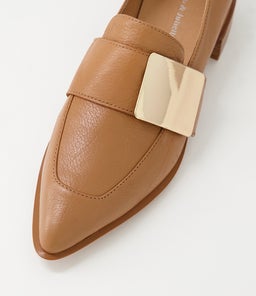 ERING DJ DK TAN GOLD LEATHER