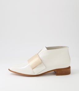 ESSY DJ IVORY GOLD PATENT LEATHER