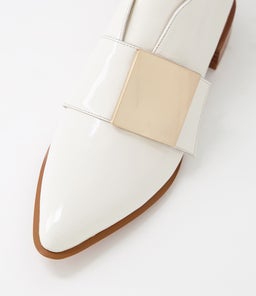 ESSY DJ IVORY GOLD PATENT LEATHER