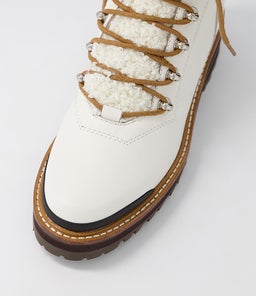 FISHER DJ WHITE BLACK TUMBLE LEATHER