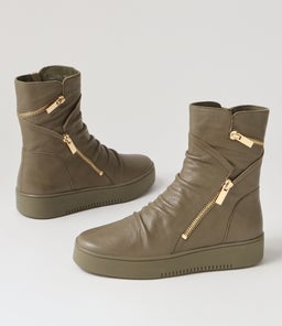 LUMBO DJ OLIVE OLIVE SOLE LEATHER