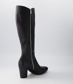 LONSON DJ BLACK BLACK HEEL LEATHER