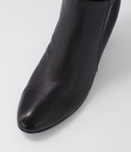 LONSON DJ BLACK BLACK HEEL LEATHER
