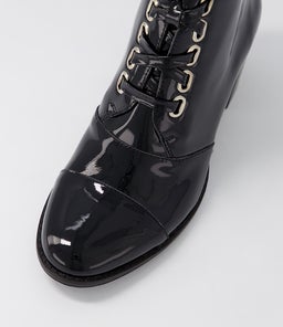 MCLAIN DJ BLACK BLACK HEEL PATENT LEATHER