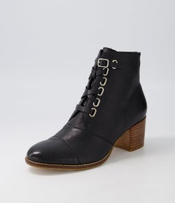 MCLAIN DJ BLACK NATURAL HEEL LEATHER