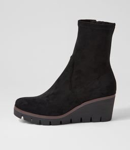 NIBAL DJ BLACK STRETCH MICROSUEDE