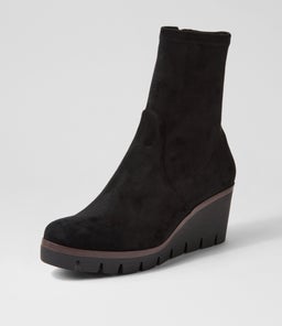 NIBAL DJ BLACK STRETCH MICROSUEDE