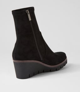 NIBAL DJ BLACK STRETCH MICROSUEDE