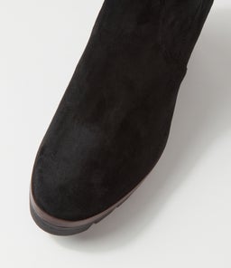 NIBAL DJ BLACK STRETCH MICROSUEDE