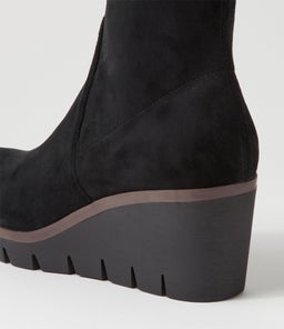 NIBAL DJ BLACK STRETCH MICROSUEDE