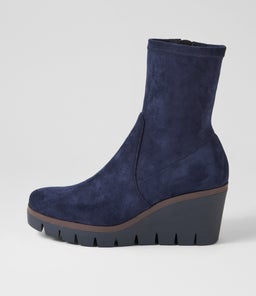 NIBAL DJ NAVY STRETCH MICROSUEDE
