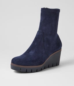 NIBAL DJ NAVY STRETCH MICROSUEDE