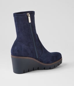 NIBAL DJ NAVY STRETCH MICROSUEDE