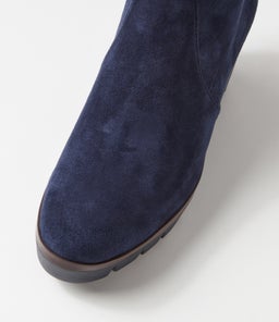 NIBAL DJ NAVY STRETCH MICROSUEDE