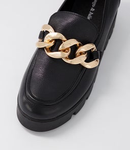 ROZZA DJ BLACK NATURAL&BLACK LEATHER SOLE