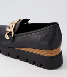 ROZZA DJ BLACK NATURAL&BLACK LEATHER SOLE