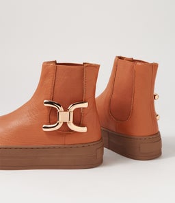 SCOTIAL DJ SCOTCH LT CHOC SOLE LEATHER