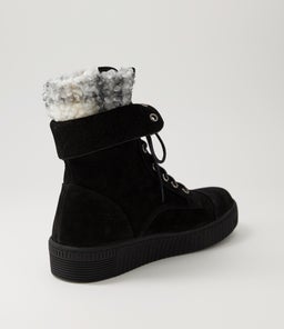TOMBI DJ BLACK GREY MULTI NUBUCK FABRIC