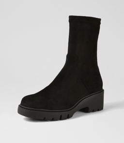 URINA DJ BLACK BLACK SOLE STRETCH MICROSUEDE